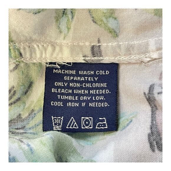 Caribbean Joe Hawaiian Shirt Large Rayon Palm Trees Huts Luau Tropical - Picture 7 of 8